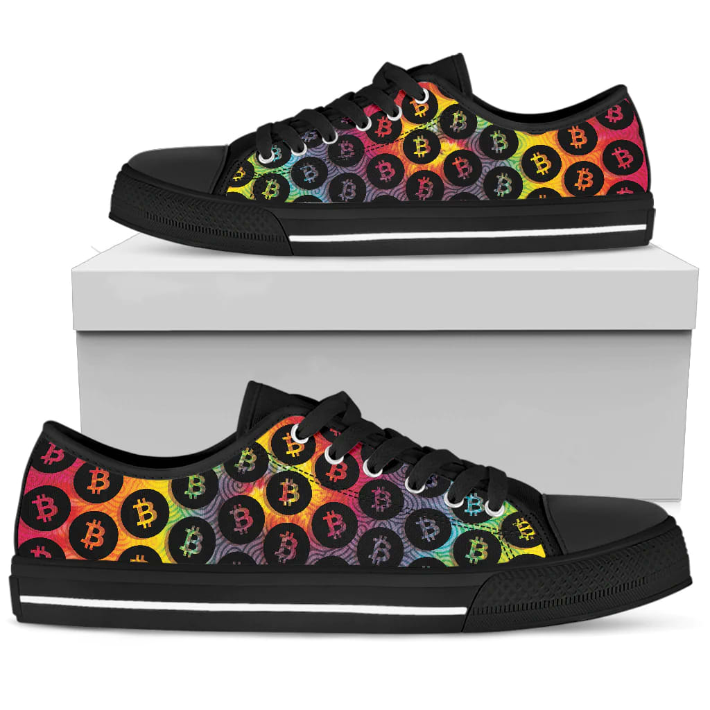 Sportswearmerch Bitcoin Pattern Low Top Canvas Sneakers Shoes For Men And Women