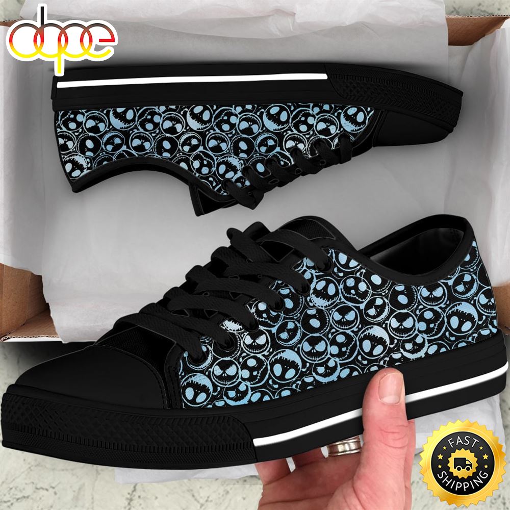 Sportswearmerch Blue JS Faces Women Low Top Canvas Sneakers Shoes For Men And Women