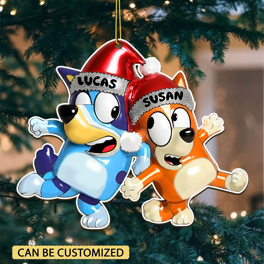 Sportswearmerch Bluey x Christmas Acrylic Ornament Gift For Fan