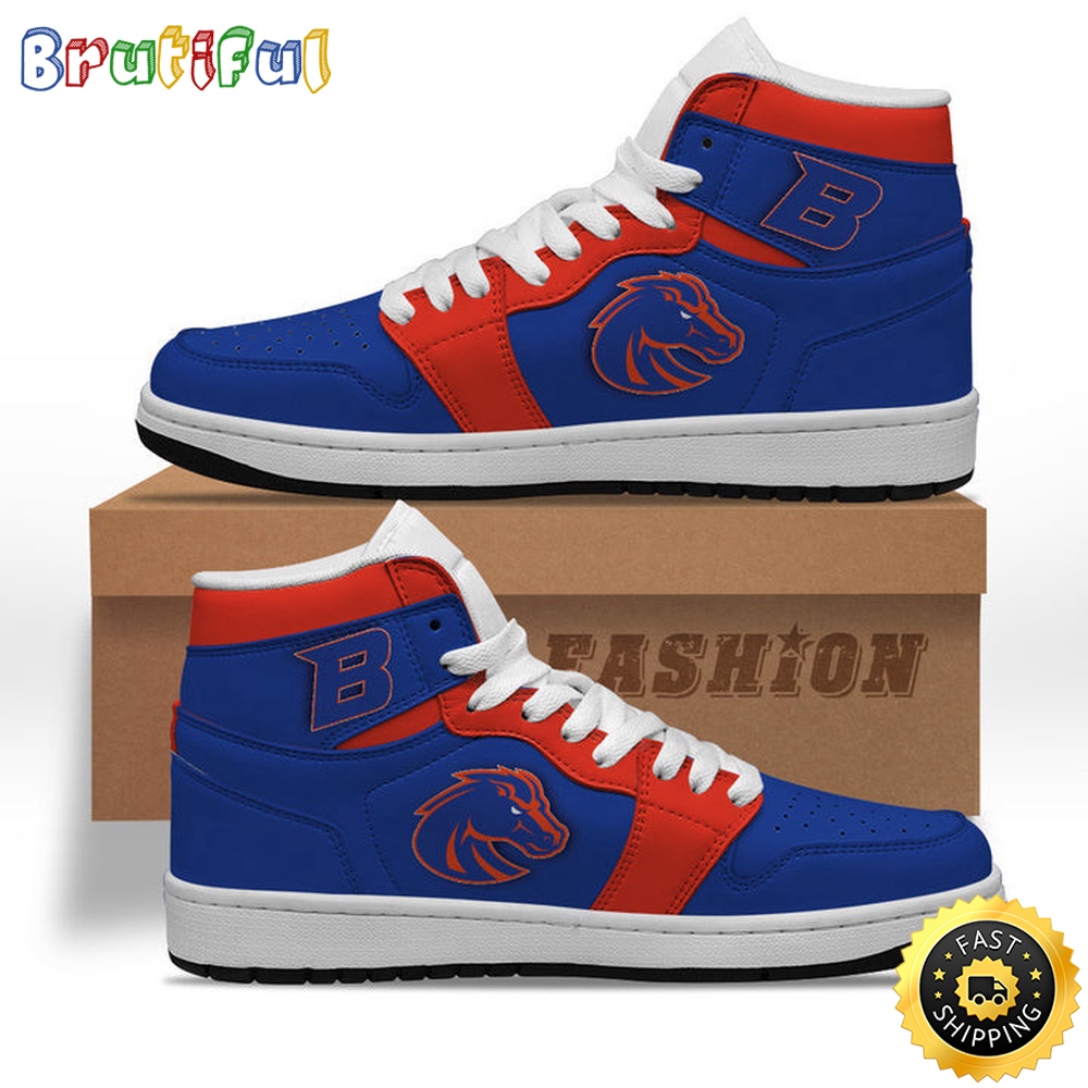 Sportswearmerch Boise State Broncos NCAA AJ1 High Sneakers Shoes For Men And Women