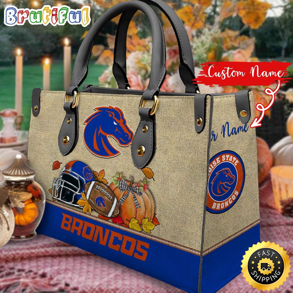 Sportswearmerch Boise State Broncos NCAA Autumn Leather Handbag For Fan