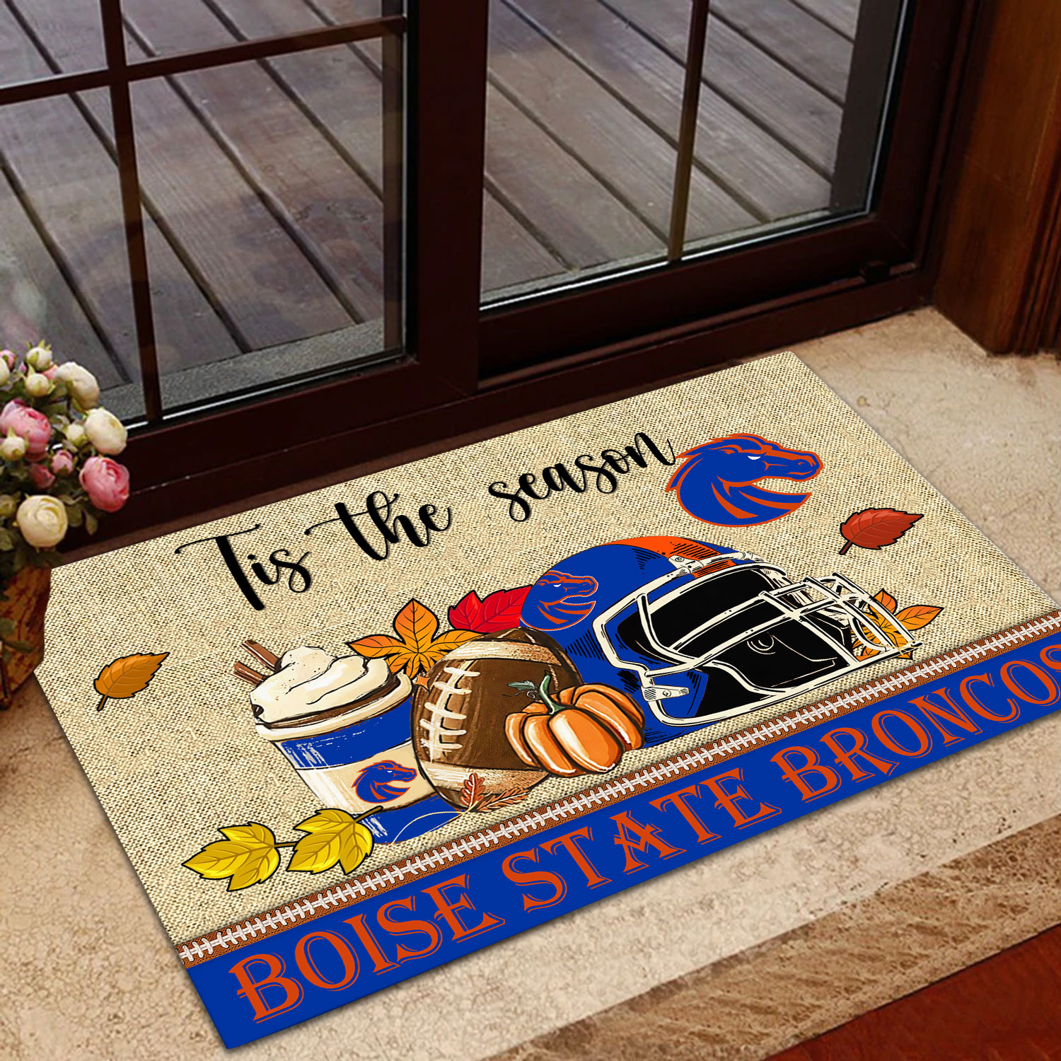 Sportswearmerch Boise State Broncos NCAA Fall Football Custom Doormat For Fan
