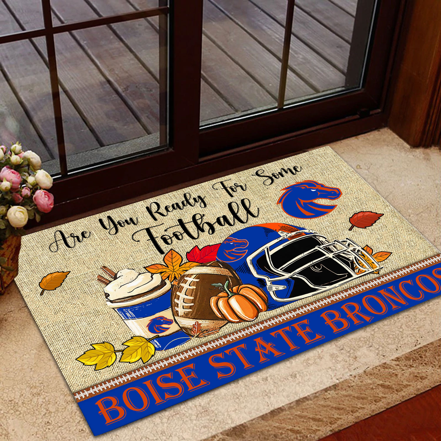 Sportswearmerch Boise State Broncos NCAA Fall Football Custom Doormat For Fan