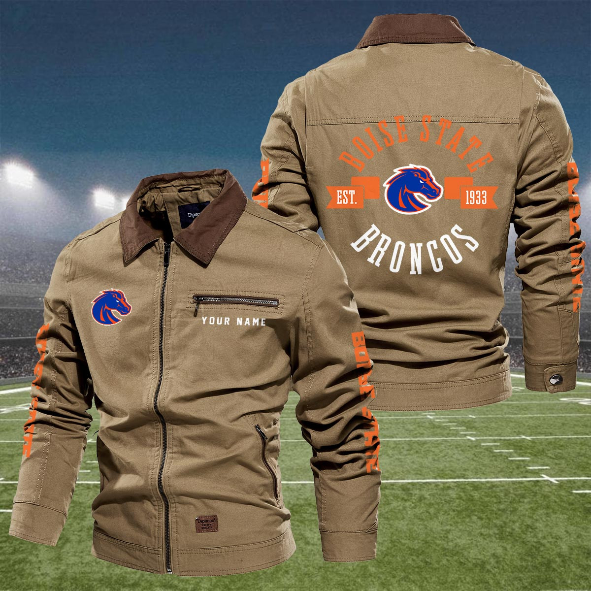 Sportswearmerch Boise State Broncos NCAA Lapel Jacket For Fan