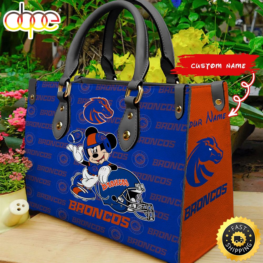 Sportswearmerch Boise State Broncos NCAA Mickey Leather Bag For Fan