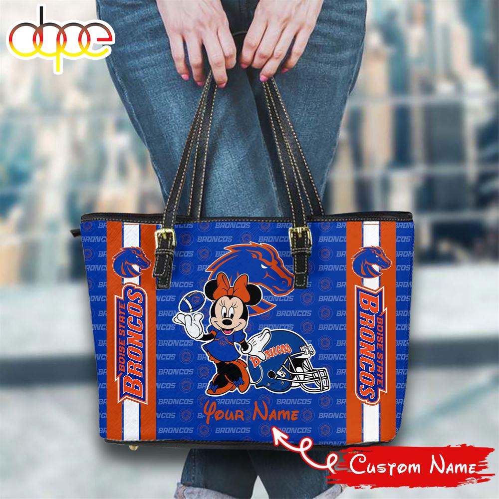 Sportswearmerch Boise State Broncos NCAA Minnie Women Leather Tote Bag For Fan