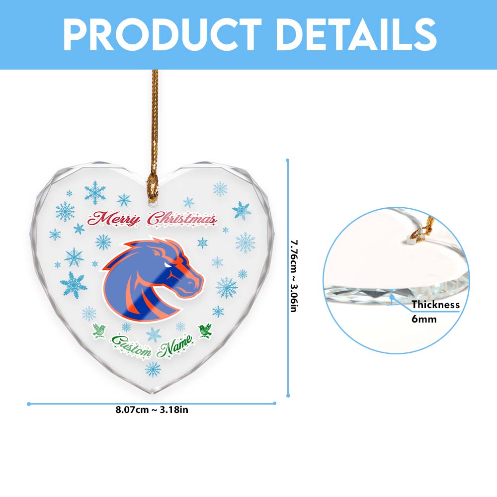 Sportswearmerch Boise State Broncos NCAA x Christmas Glass Ornament Gift For Fans
