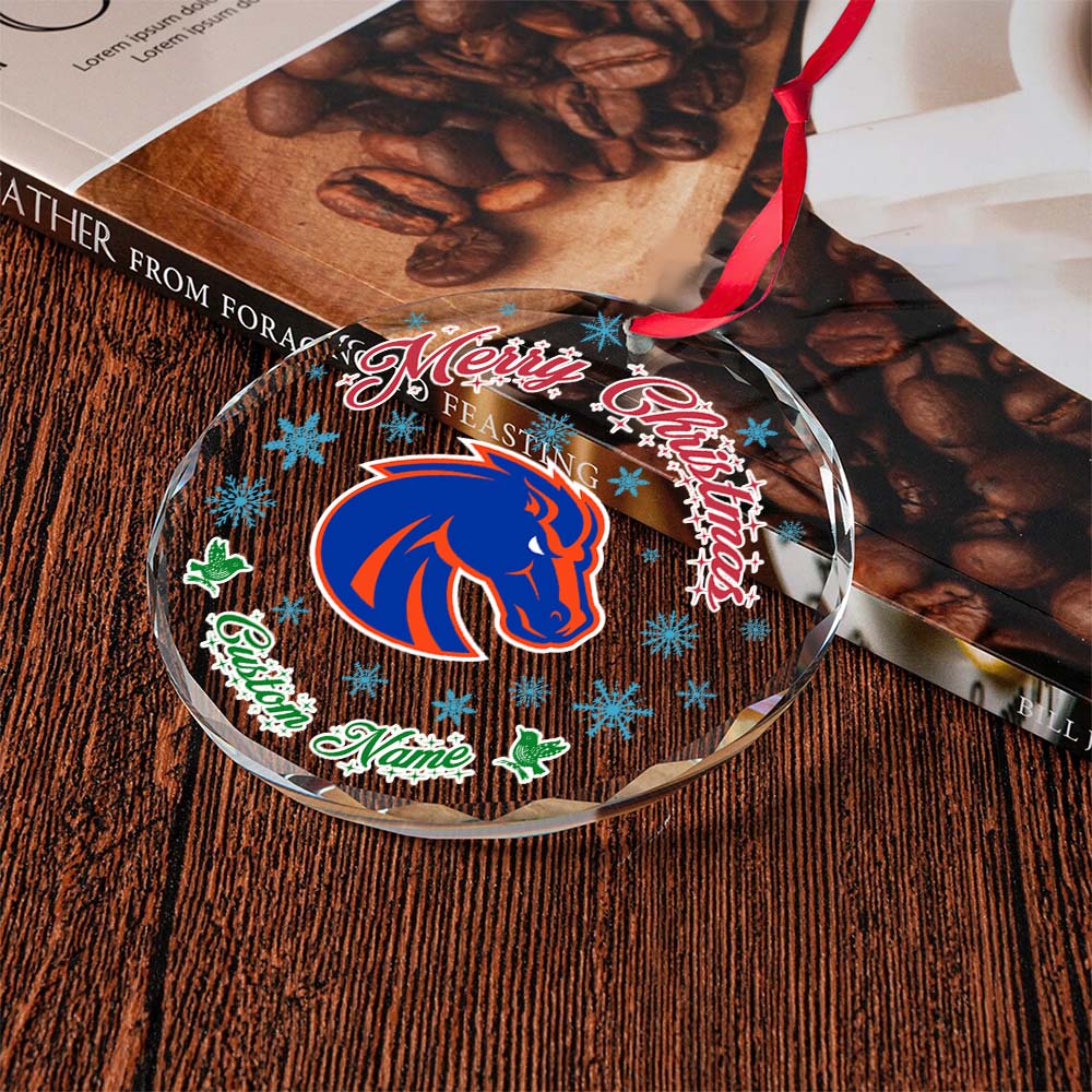 Sportswearmerch Boise State Broncos NCAA x Christmas Glass Ornament Gift For Fans