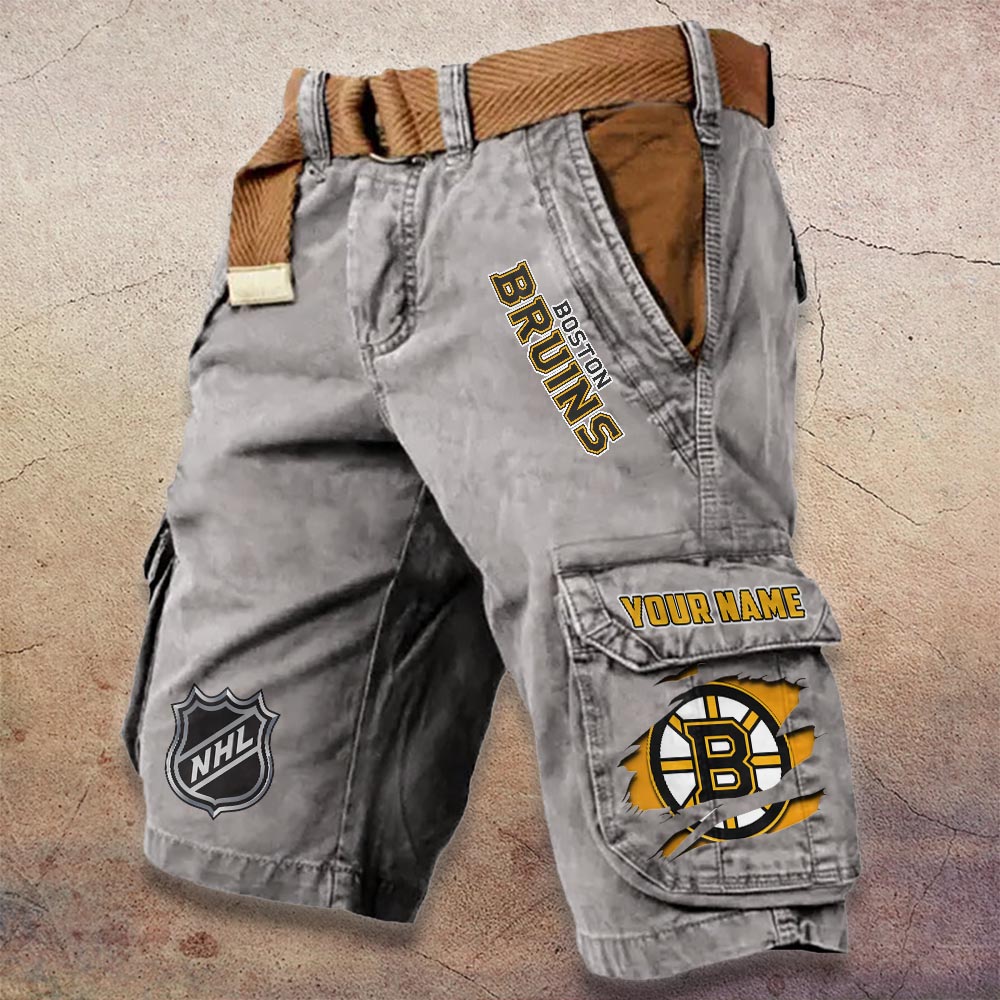 Sportswearmerch Boston Bruins NHL Denim Short For Fan