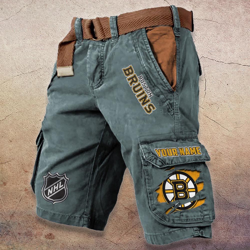 Sportswearmerch Boston Bruins NHL Denim Short For Fan