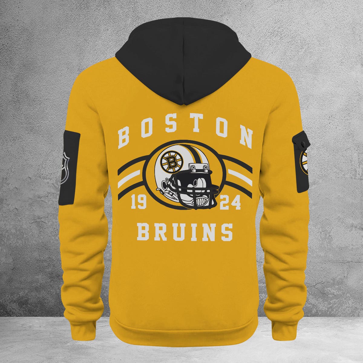 Sportswearmerch Boston Bruins NHL Half Zip Hoodie Personalized For Fan