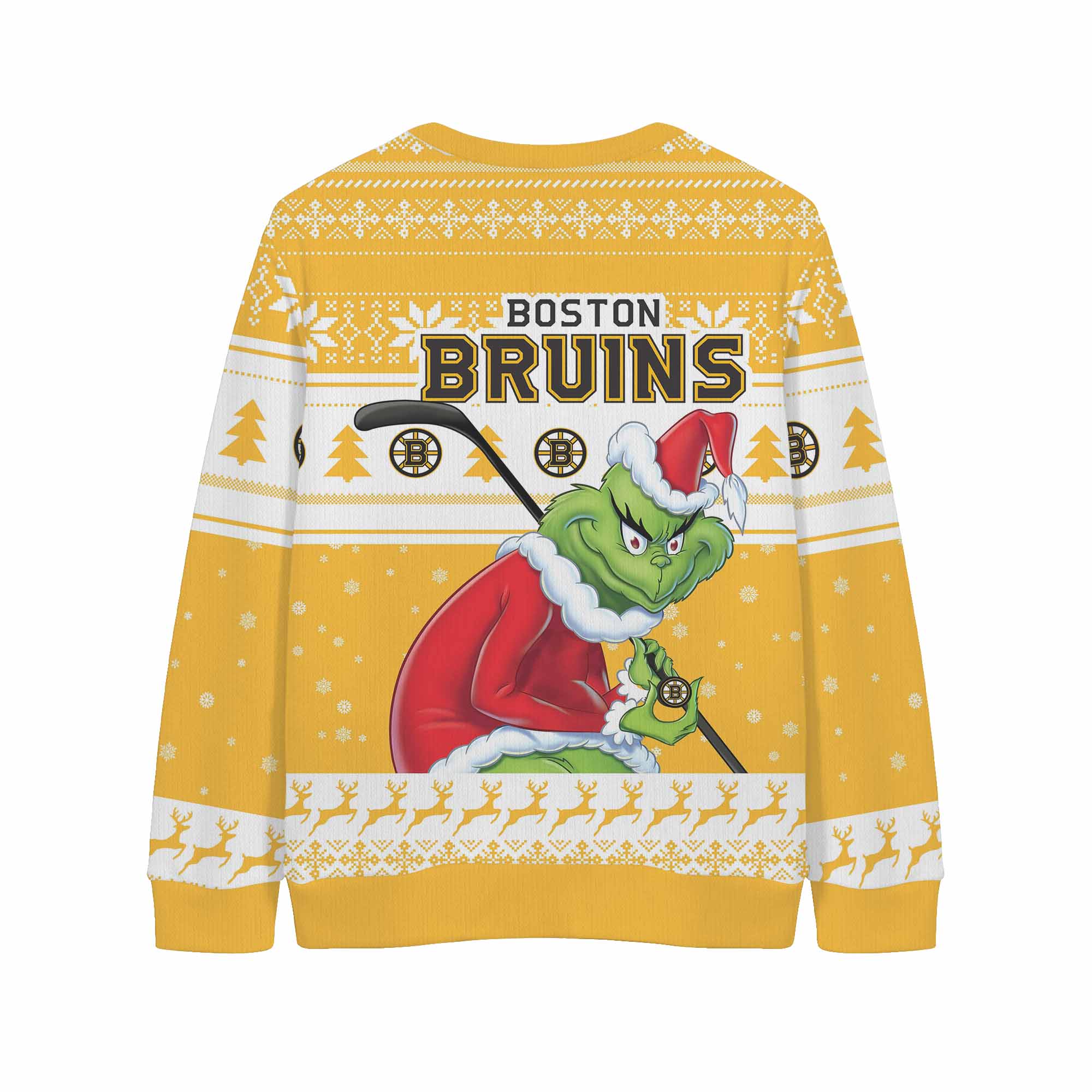 Sportswearmerch Boston Bruins NHL x Grinch Christmas Cardigan For Fan