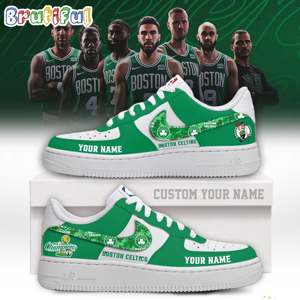 Sportswearmerch Boston Celtics NBA 2024 Finals Champions Air Low-Top Shoes For Men And Women