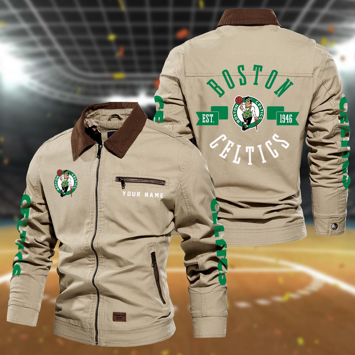 Sportswearmerch Boston Celtics NBA Lapel Jacket For Fan