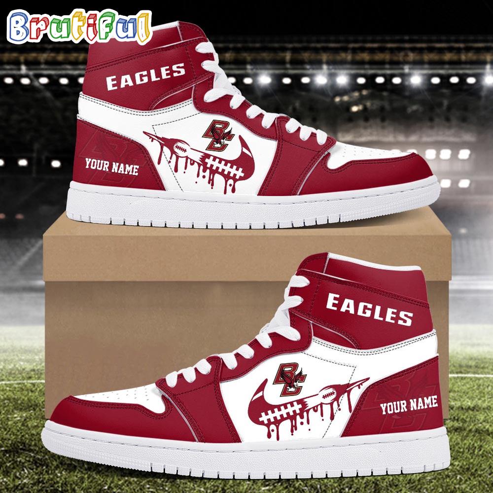 Sportswearmerch Boston College Eagles NCAA AJ1 High Sneakers Shoes For Men And Women