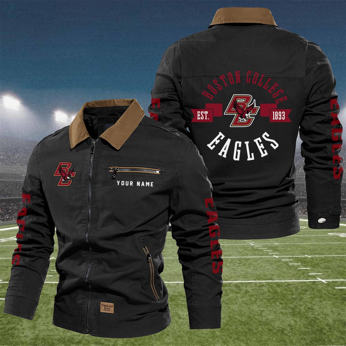 Sportswearmerch Boston College Eagles NCAA Lapel Jacket For Fan