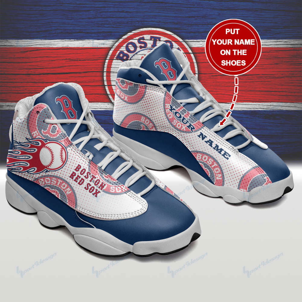 Sportswearmerch Boston Red Sox MLB AJ13 Sneakers Shoes For Men And Women