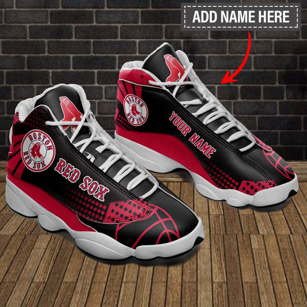 Sportswearmerch Boston Red Sox MLB AJ13 Sneakers Shoes For Men And Women