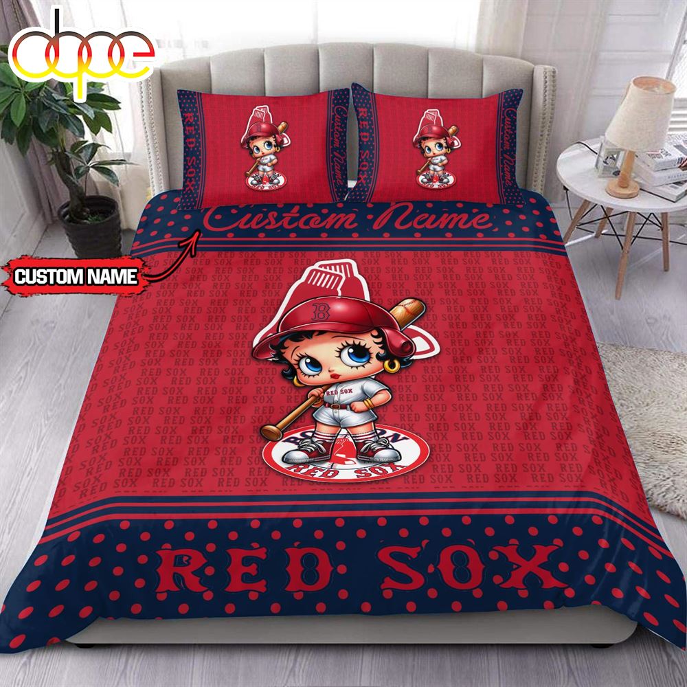 Sportswearmerch Boston Red Sox MLB Baseball Bedding Set For Fan