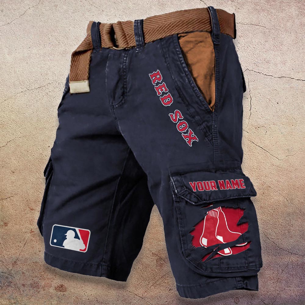 Sportswearmerch Boston Red Sox MLB Denim Short For Fan