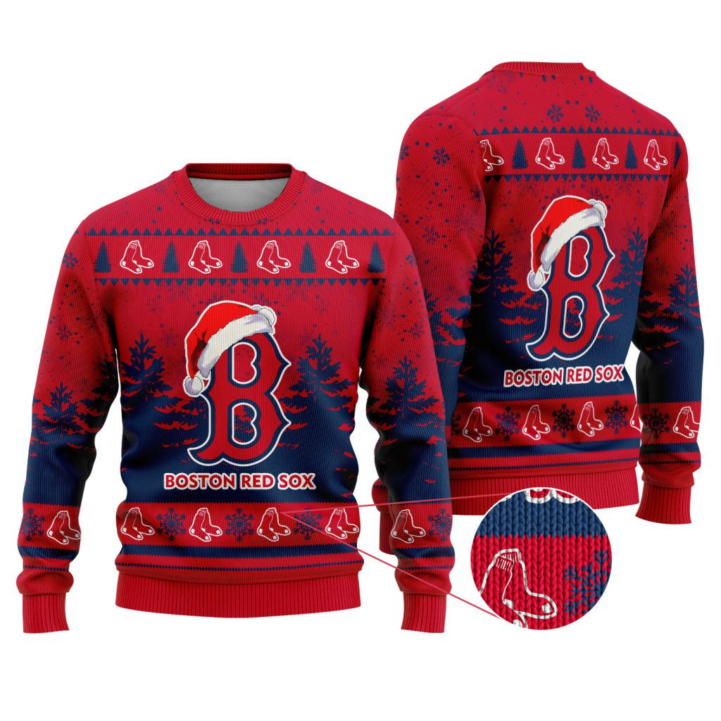 Sportswearmerch Boston Red Sox MLB Funny Christmas Ugly Sweater For Fans