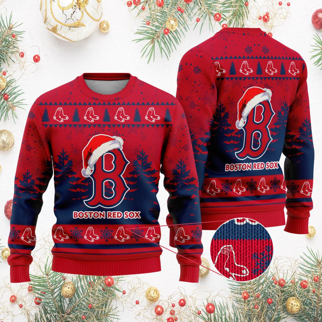 Sportswearmerch Boston Red Sox MLB Funny Christmas Ugly Sweater For Fans