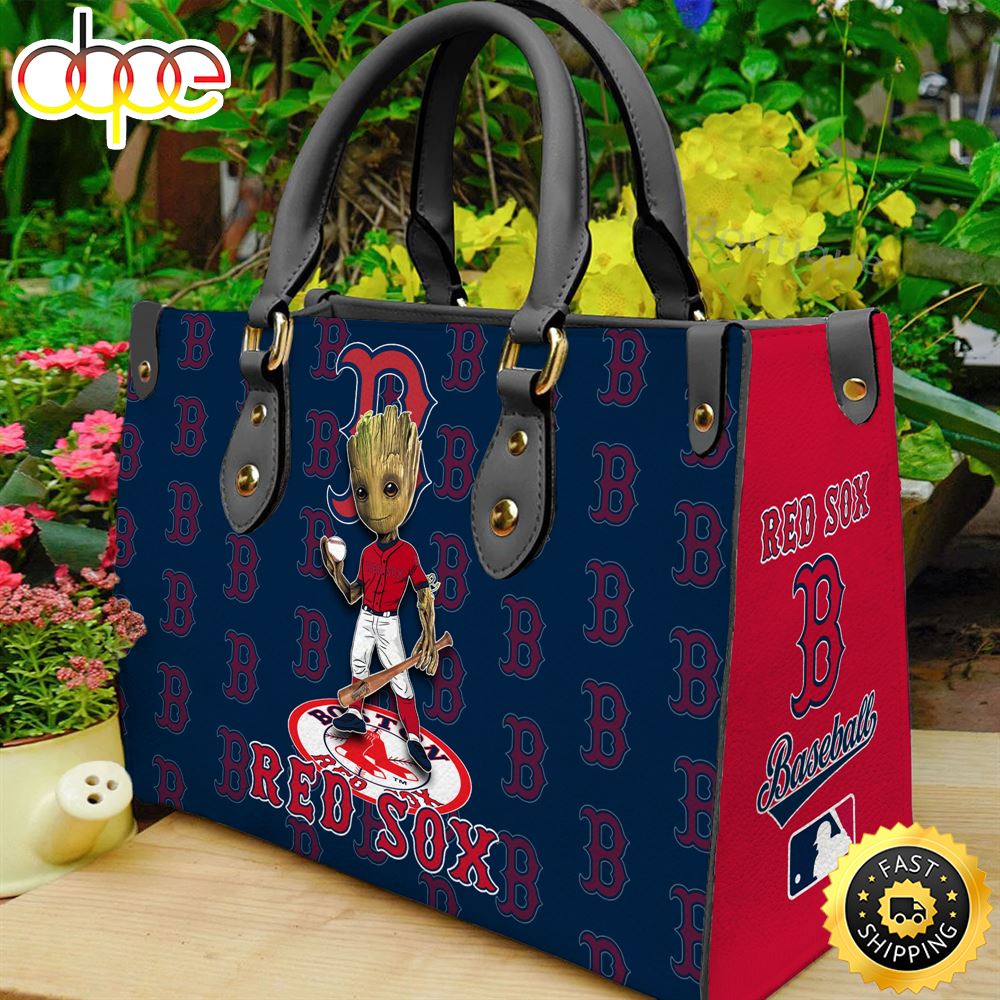 Sportswearmerch Boston Red Sox MLB Groot Women Leather Hand Bag For Fan