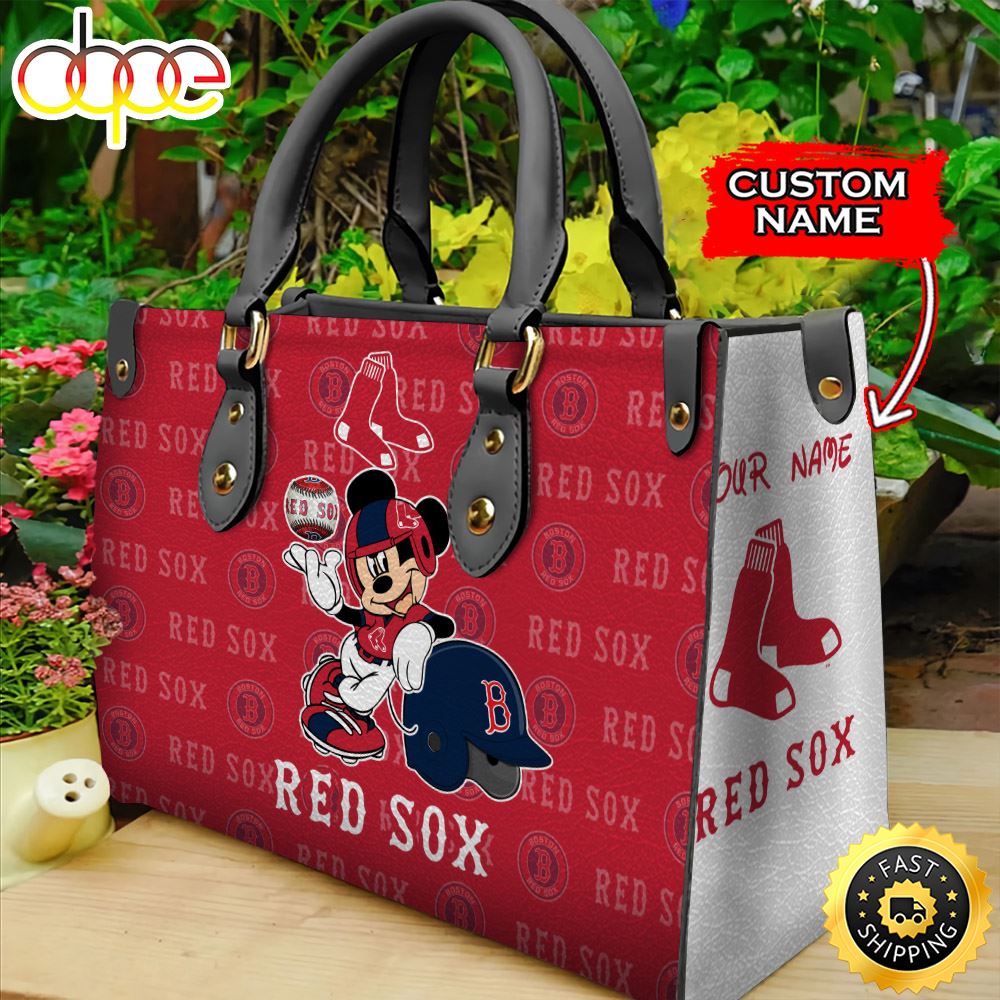 Sportswearmerch Boston Red Sox MLB Mickey Leather Bag For Fan