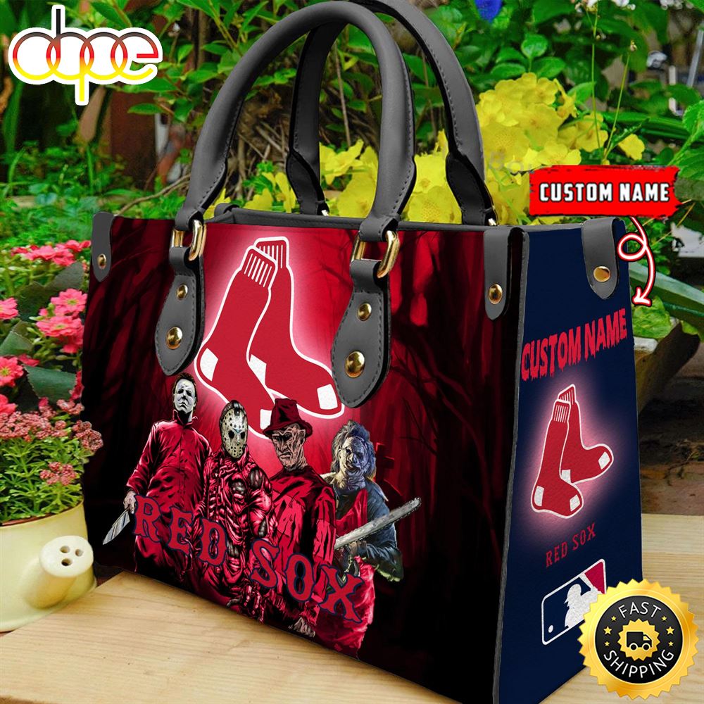 Sportswearmerch Boston Red Sox MLB Women Leather Hand Bag For Fan