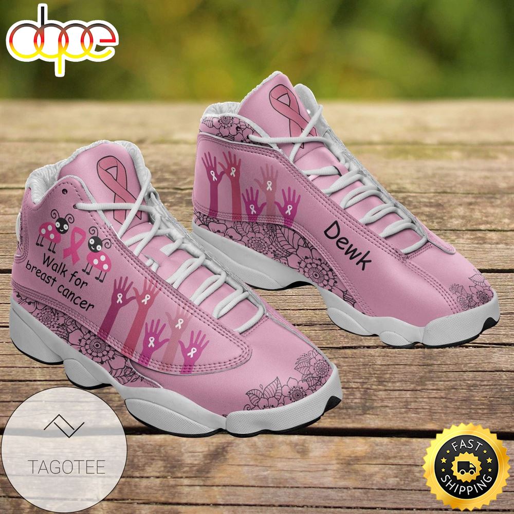 Sportswearmerch Breast Cancer Awareness AJ13 Sneakers Shoes For Men And Women