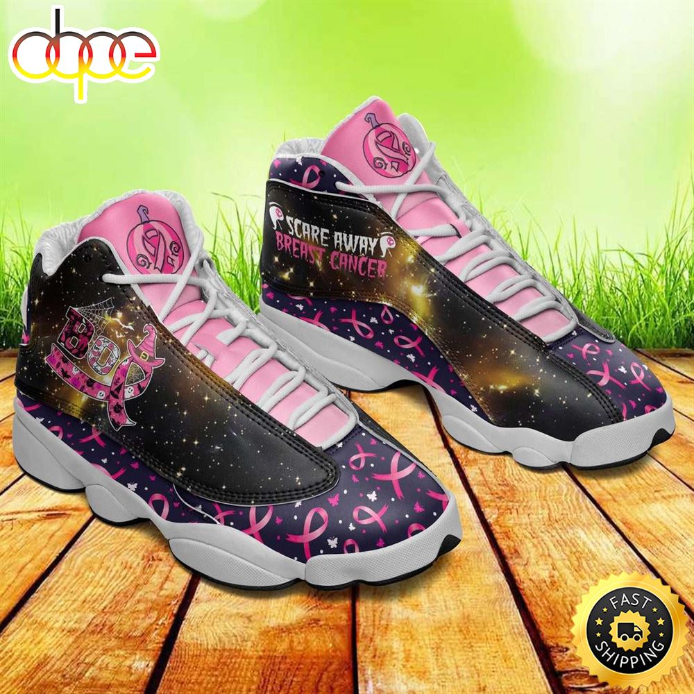 Sportswearmerch Breast Cancer Awareness Boo Scare Away Boots Shoes For Men And Women