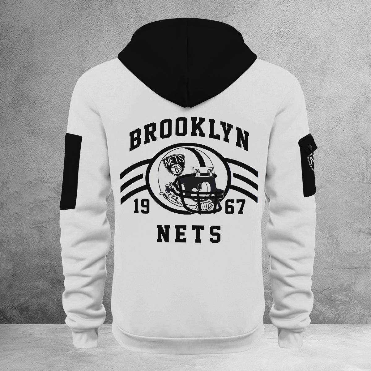 Sportswearmerch Brooklyn Nets NBA Half Zip Hoodie Personalized For Fan