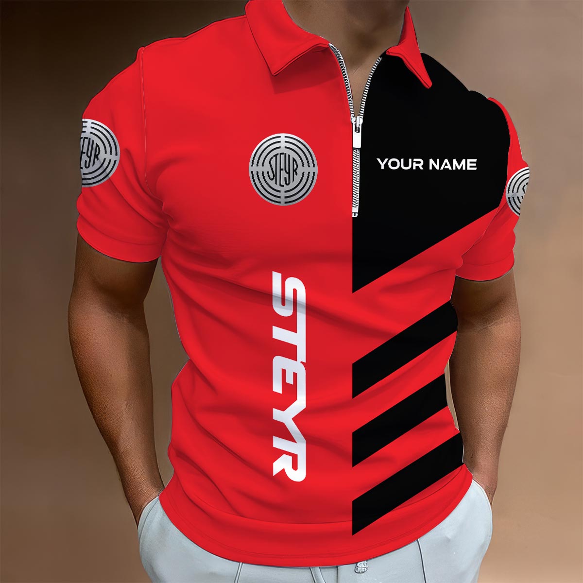 Sportswearmerch BSA Motorcycle Lapel Zip Polo Shirt For Fan