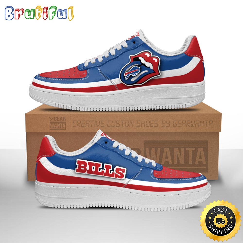Sportswearmerch Buffalo Bills NFL Air Low-Top Sneakers Shoes For Men And Women