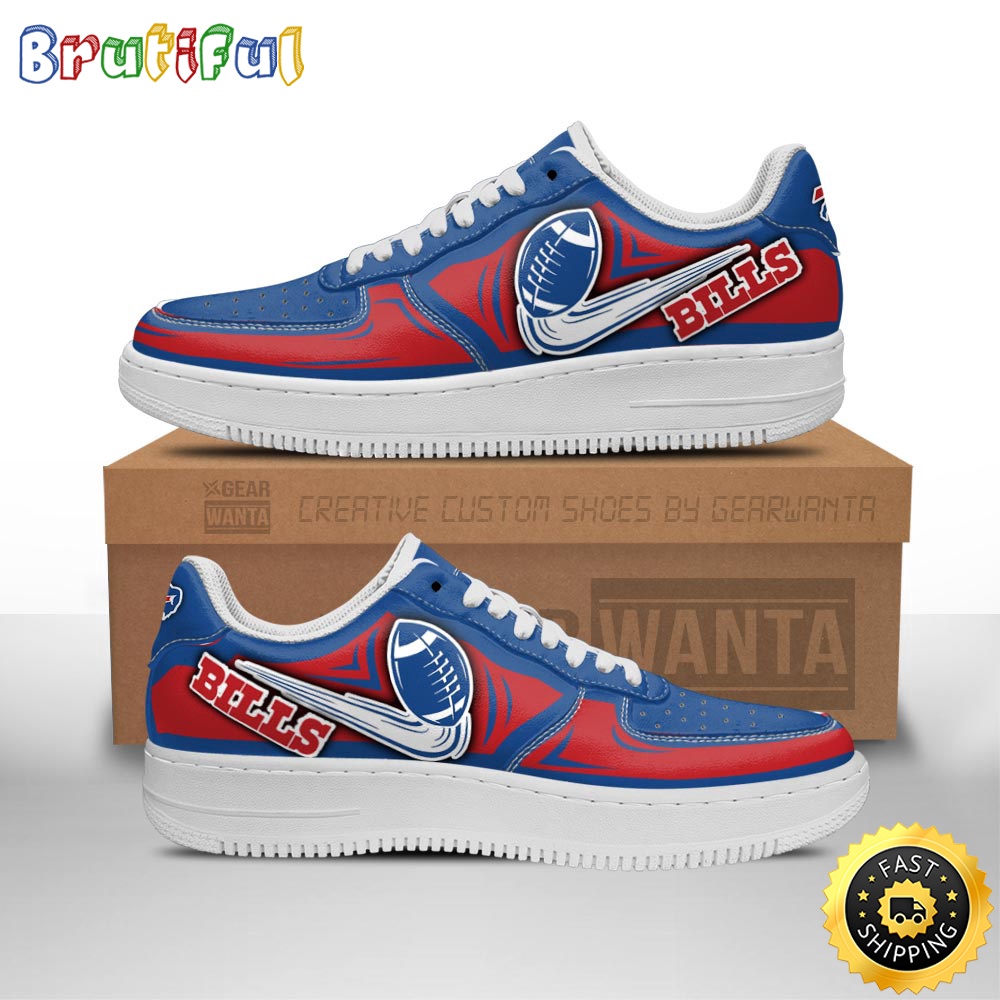 Sportswearmerch Buffalo Bills NFL Air Low-Top Sneakers Shoes For Men And Women