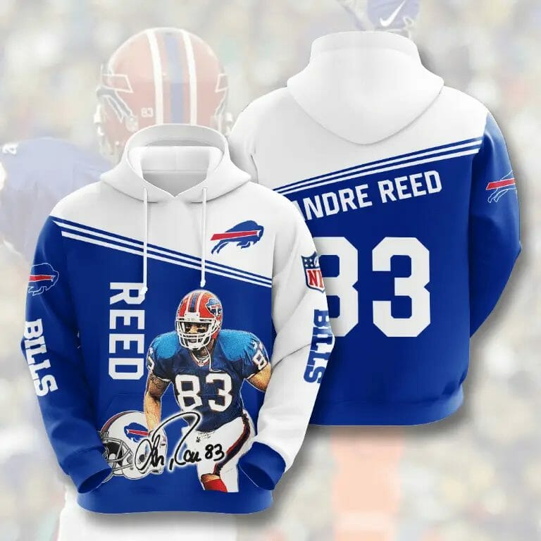 Sportswearmerch Buffalo Bills NFL Andre Reed Personalized Hoodie For Fan