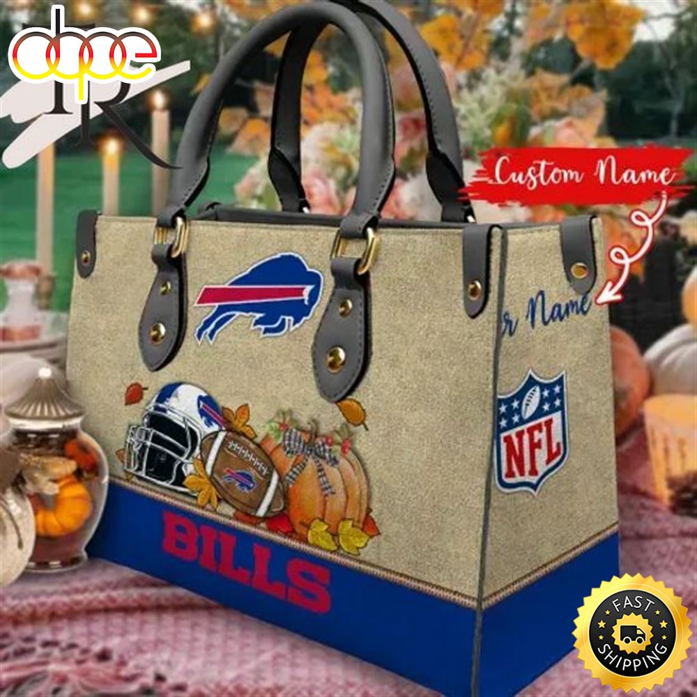Sportswearmerch Buffalo Bills NFL Autumn Women Leather Hand Bag For Fan