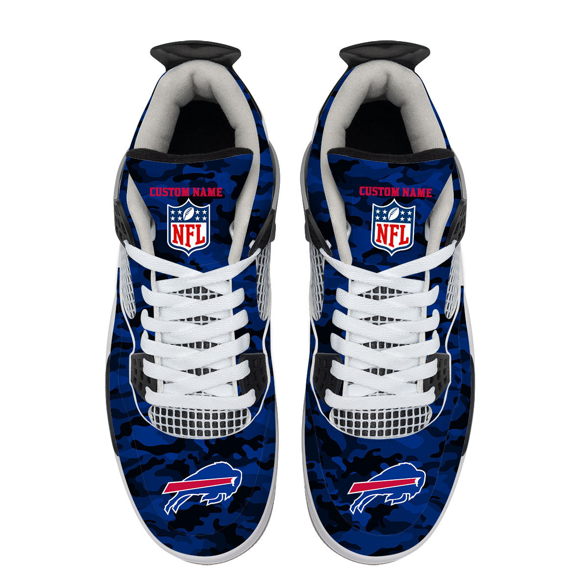 Sportswearmerch Buffalo Bills NFL Camo Air Jordan 4 SneakerAJ4 Sneakers Shoes For Men And Women