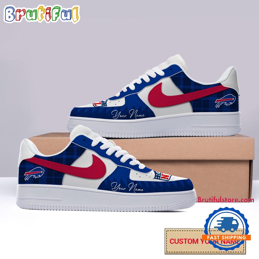 Sportswearmerch Buffalo Bills NFL Christmas Logo Pattern Custom Air Low-Top Shoes For Men And Women