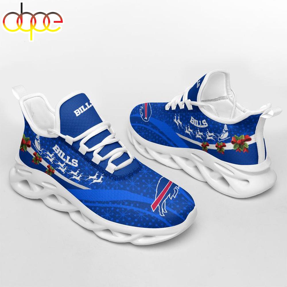 Sportswearmerch Buffalo Bills NFL Christmas Pattern Max Soul Shoes Sneakers For Men And Women