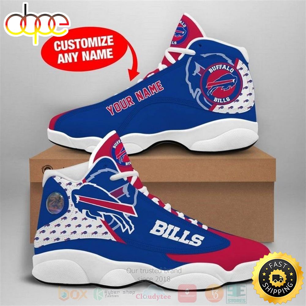 Sportswearmerch Buffalo Bills NFL Custom AJ13 Sneakers Shoes For Men And Women