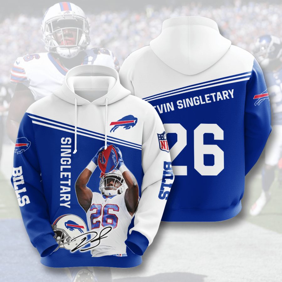 Sportswearmerch Buffalo Bills NFL Devin Singletary Personalized Hoodie For Fan