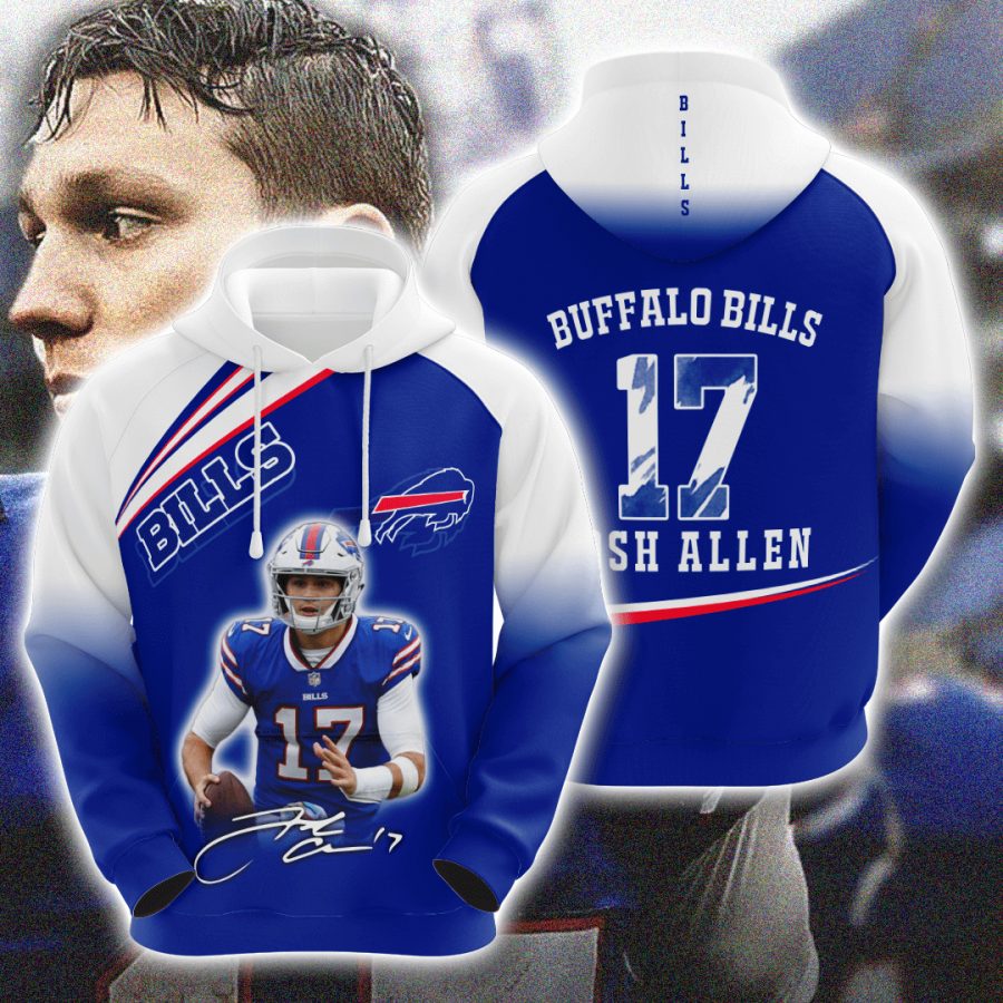 Sportswearmerch Buffalo Bills NFL Josh Allen Personalized Hoodie For Fan