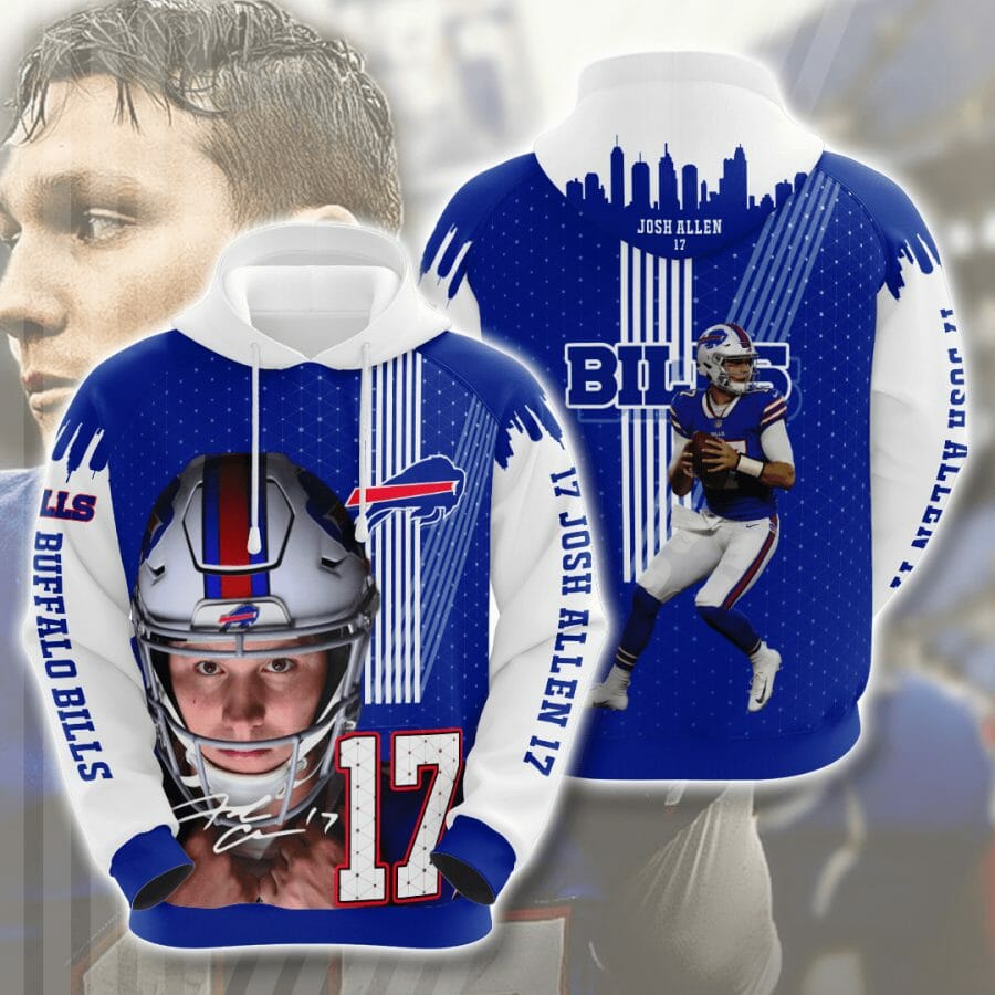 Sportswearmerch Buffalo Bills NFL Josh Allen Personalized Hoodie For Fan