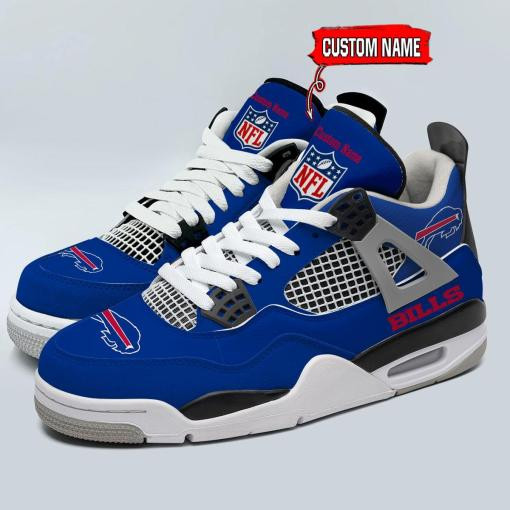 Sportswearmerch Buffalo Bills NFL Personalized Air Jordan 4 AJ4 Sneakers Shoes For Men And Women