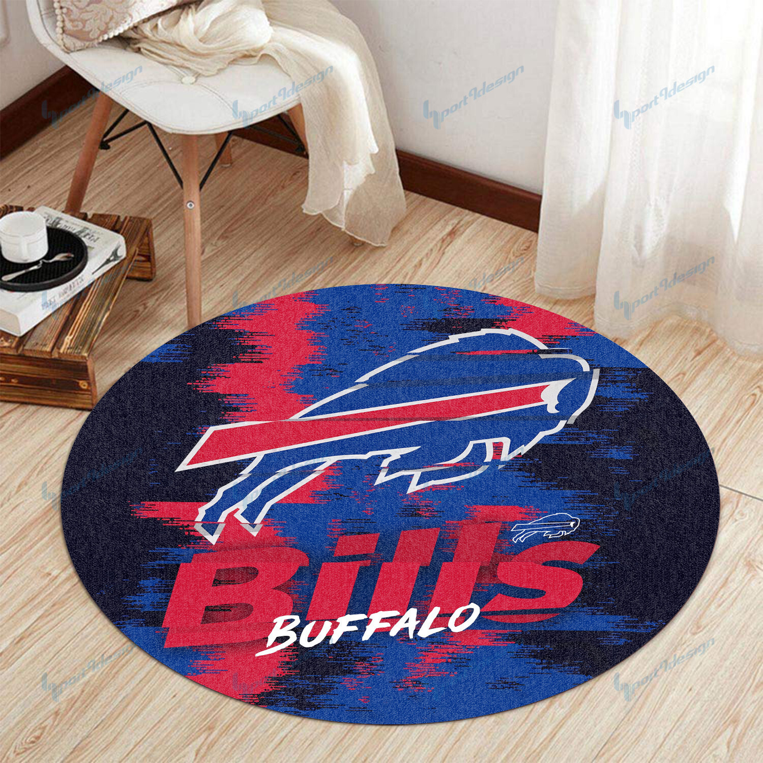 Sportswearmerch Buffalo Bills NFL Round Rug For Fan