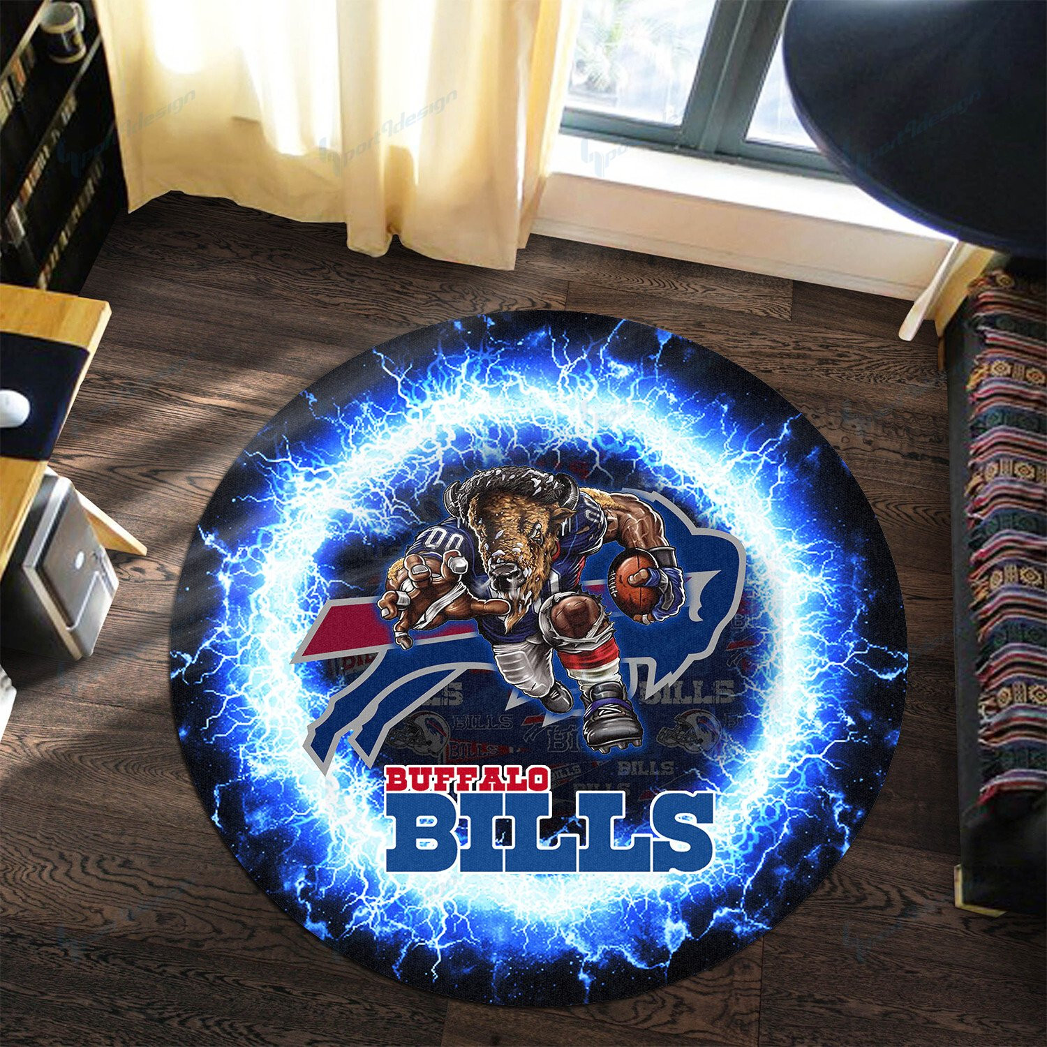 Sportswearmerch Buffalo Bills NFL Round Rug For Fan
