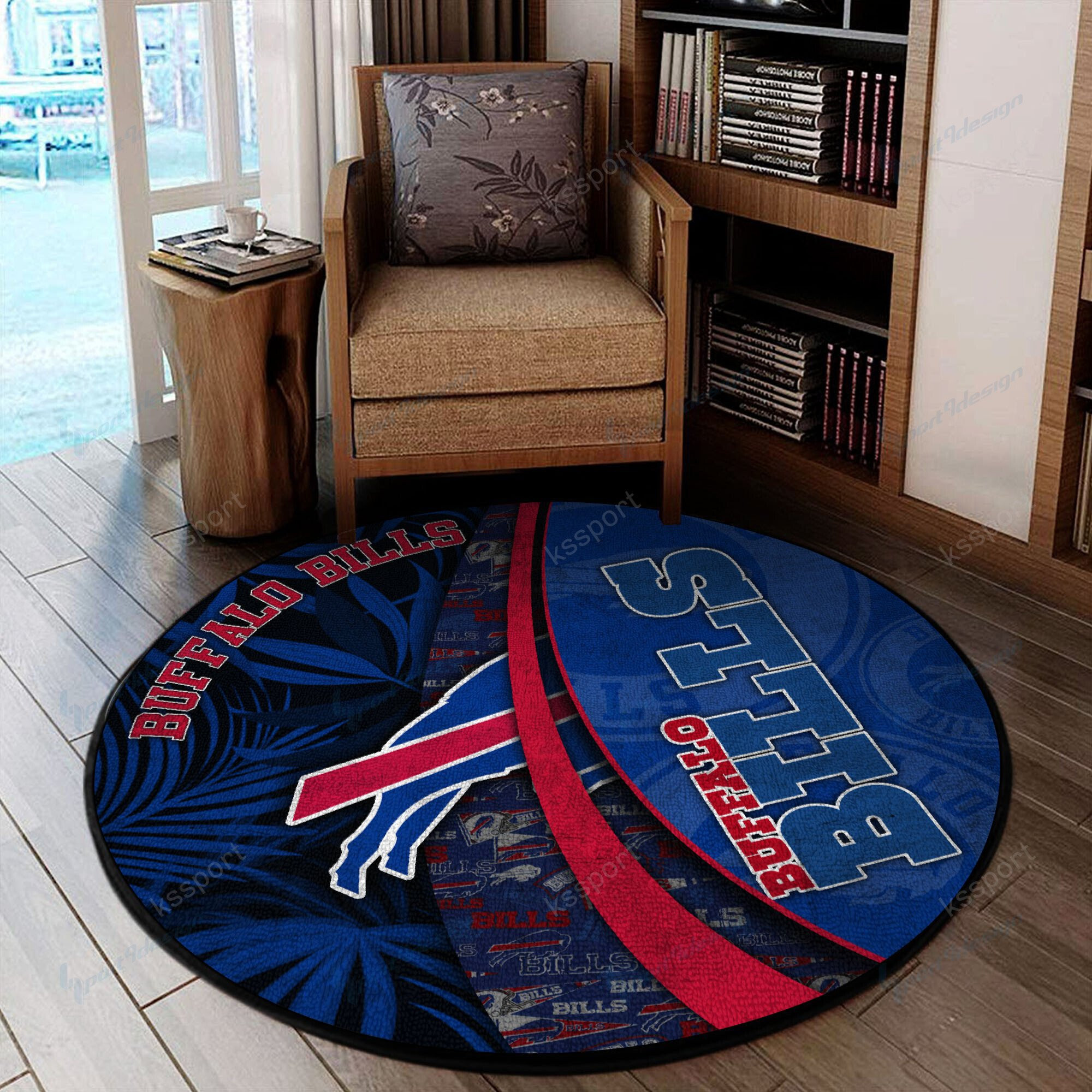 Sportswearmerch Buffalo Bills NFL Round Rug For Fan