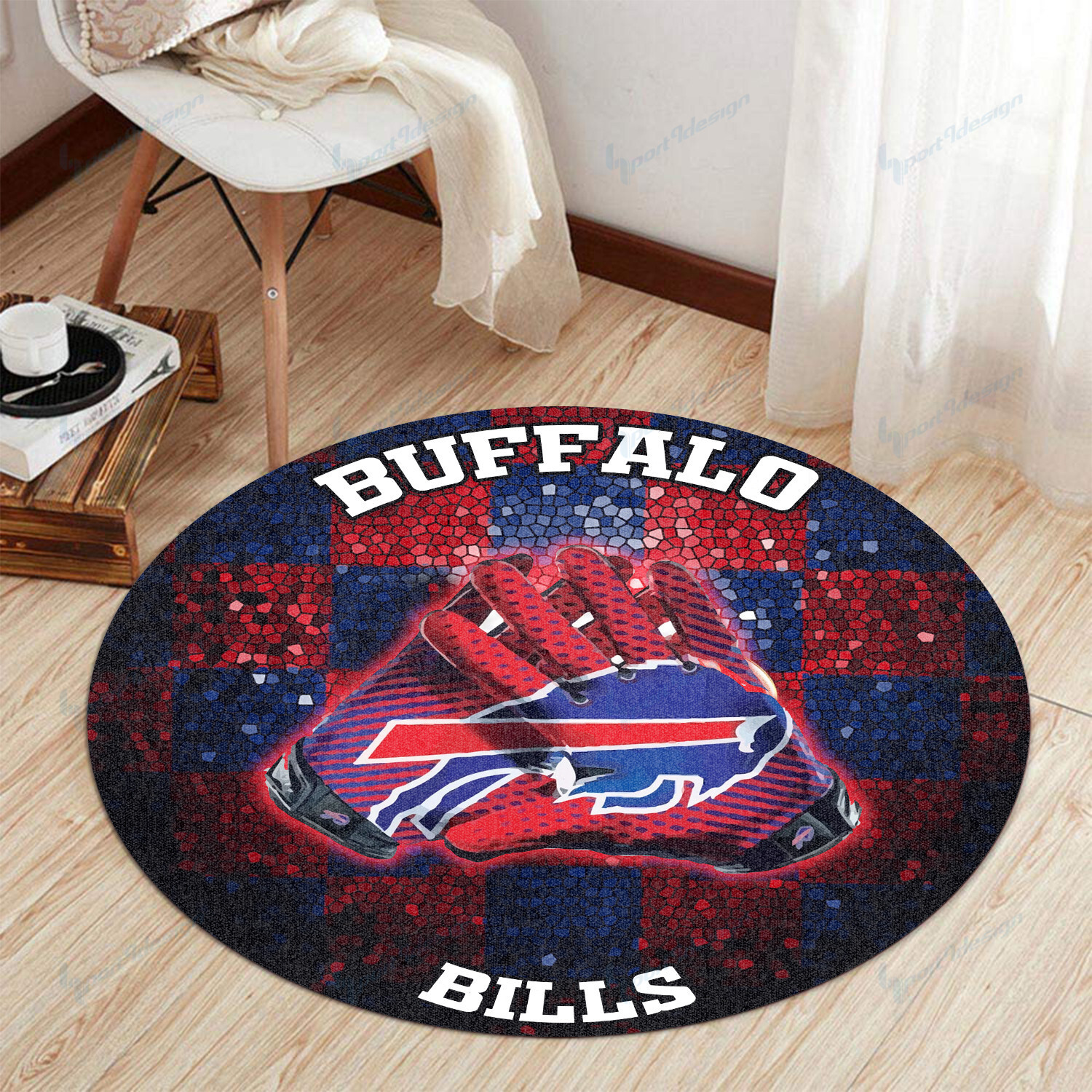 Sportswearmerch Buffalo Bills NFL Round Rug For Fan
