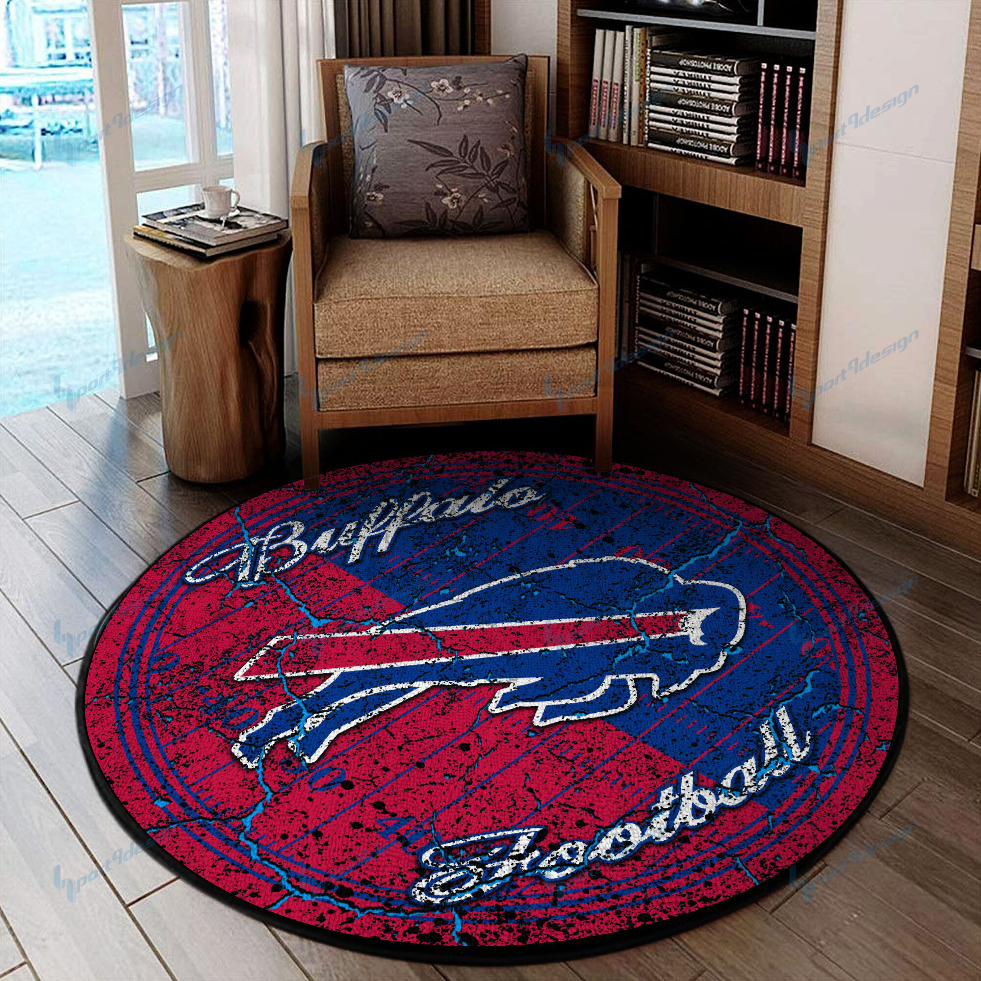 Sportswearmerch Buffalo Bills NFL Round Rug For Fan